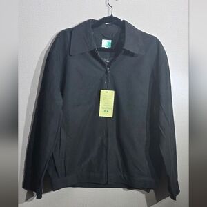 Men's Classic Black Zip-Up Jacket